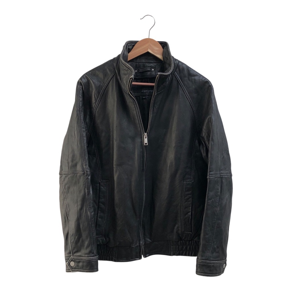 WILSON’S LEATHER JACKET - Vintage Biker Cafe Moto Bomber Ralgan Patina 90s Y2K